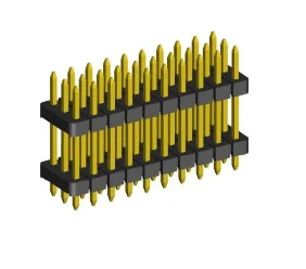 2.00mm Pin Header Quadruple Rows Double Insulator Straight Dip Type.(H=1.5)